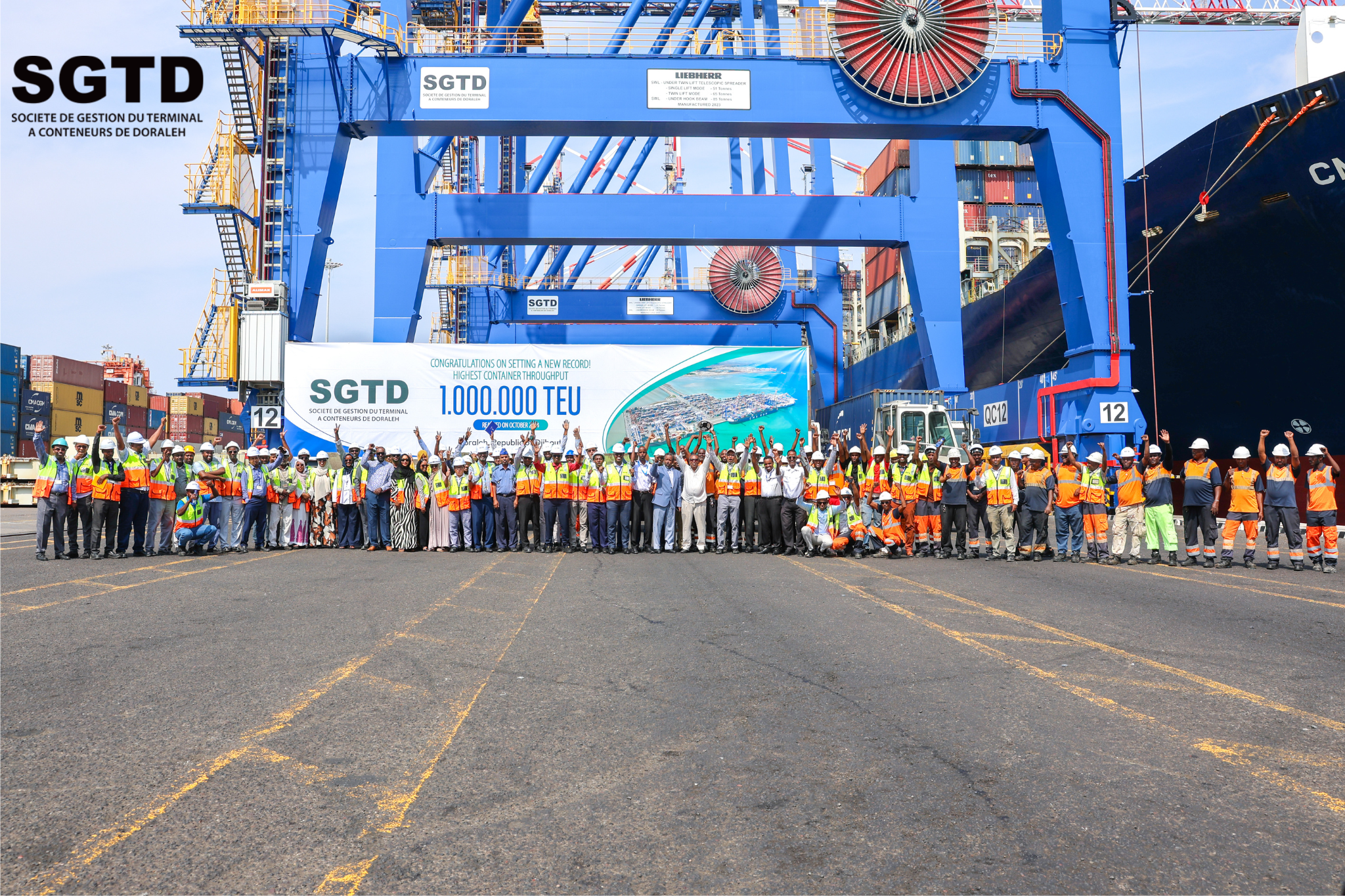 SGTD DORALEH TERMINAL ACHIEVES CONTAINER THROUGHPUT RECORD - SGTD